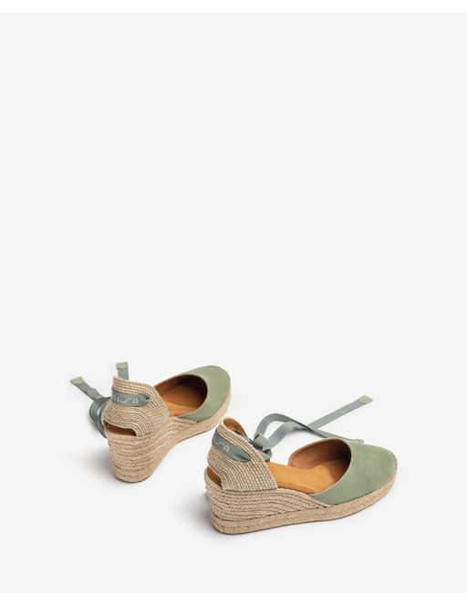 Espadrilles À Lacets Sur La Cheville En Daim thumbnail 3