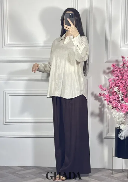 Chemise Beige À Strass thumbnail 1