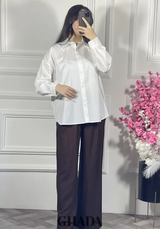 Chemise Blanche À Strass thumbnail 2