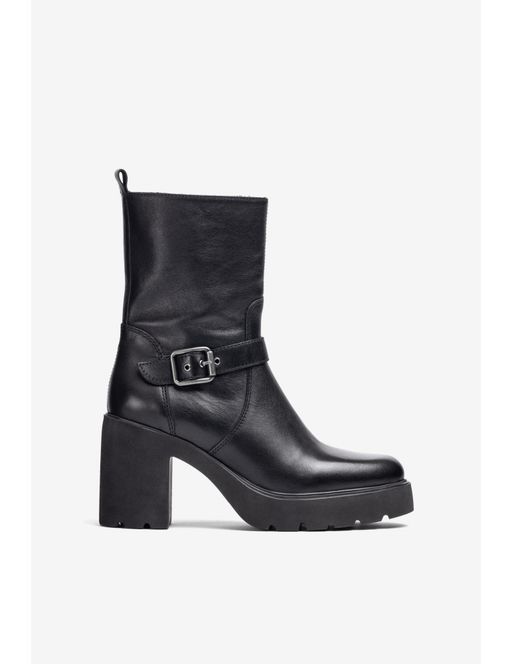 Bottines Superlight À Talon Et Plateforme En Cuir-black thumbnail 2