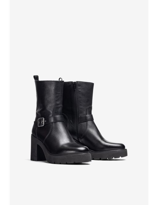 Bottines Superlight À Talon Et Plateforme En Cuir-black thumbnail 1