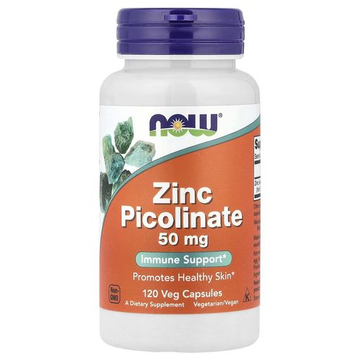 Zinc Picolinate, 50 Mg, 120 Veg Capsules thumbnail 1