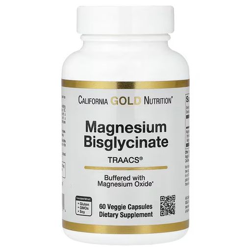 Magnesium Bisglycinate Chelate, Albion Traacs®, 60 Veggie Capsules (100 Mg Per Capsule) thumbnail 1