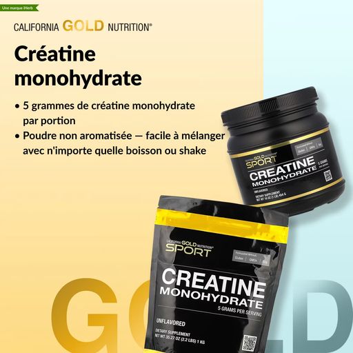 Sport, Pure Creatine Monohydrate, Unflavored, 1 Lb (454 G) thumbnail 2