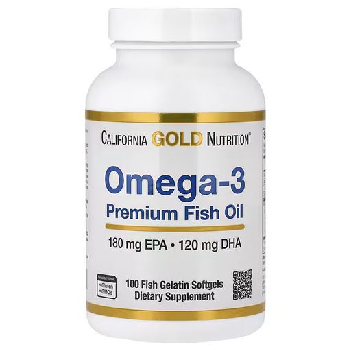 Omega-3 Premium Fish Oil, 100 Fish Gelatin Softgels (1,100 Mg Per Softgel) thumbnail 1