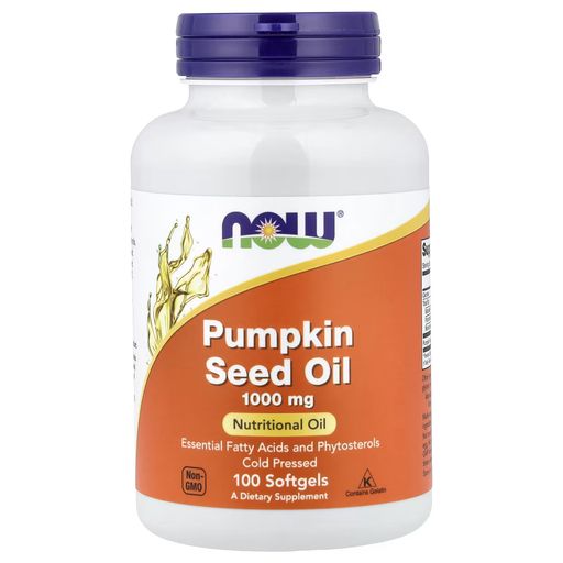 Pumpkin Seed Oil 1000 Mg – 100 Softgels thumbnail 1