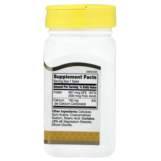 Folic Acid, 400 Mcg, 250 Easy To Swallow Tablets thumbnail 2