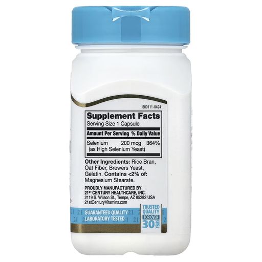 Selenium, 200 Mcg, 60 Capsules thumbnail 2