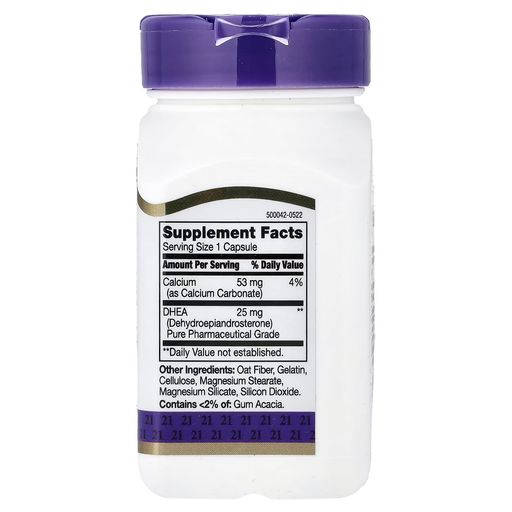 Dhea 25 Mg 90 Capsules thumbnail 2
