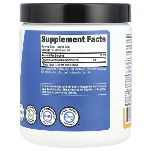 Performance, Creatine Monohydrate, Pineapple Mango, 10.7 Oz thumbnail 2