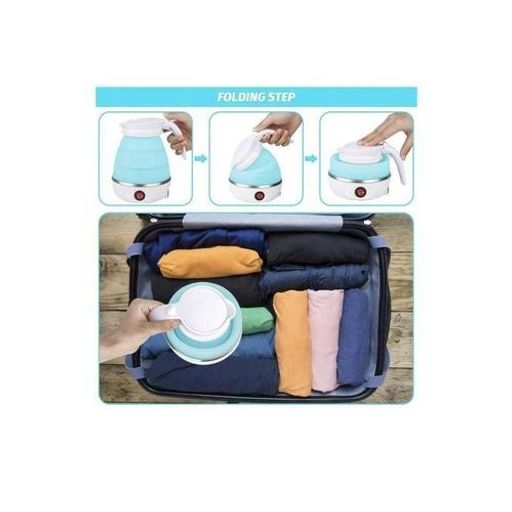 Bouilloire Électrique Pliable Capacité 600 Ml Design Portable Et Compact thumbnail 2