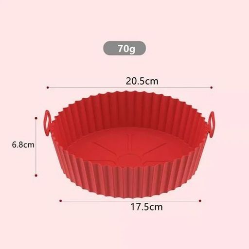 Lot De 2 Moule Air Freyr En Silicone, Panier Réutilisable Pour Friteuse À Air thumbnail 2