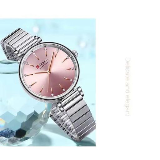 Montre Pour Femme Étanche En Acier Inoxydable Quartz Femme Montre De thumbnail 2