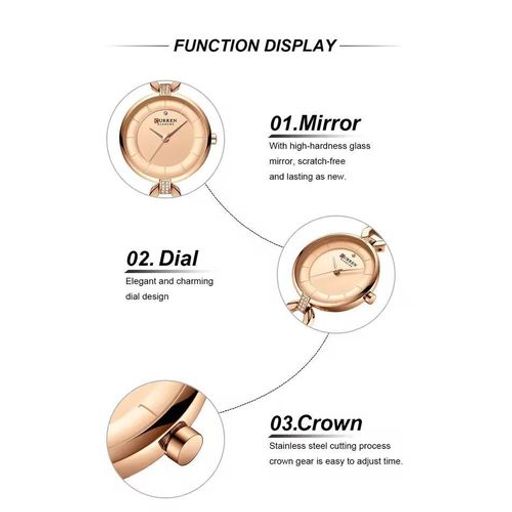 Montre-bracelet En Acier Inoxydable Pour Femme thumbnail 2