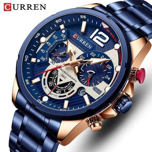 Montre Pour Homme En Acier, Chronographe Et Lumineuse thumbnail 2