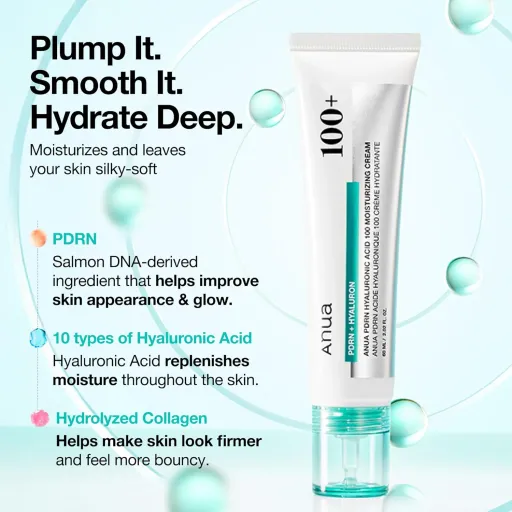 Anua Pdrn Hyaluronic Acid 100 Moisture Cream - 60ml thumbnail 3