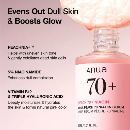 Anua Peach 70 Niacinamide Serum - 30ml thumbnail 4