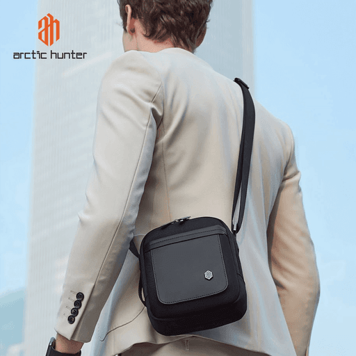 Sac bandoulière décontracté compact à bandoulière avec poche extérieure et fermeture éclair thumbnail 2