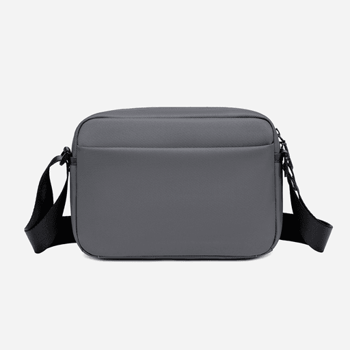 Sac bandoulière rectangulaire compact avec fermeture éclair pour usage quotidien thumbnail 3