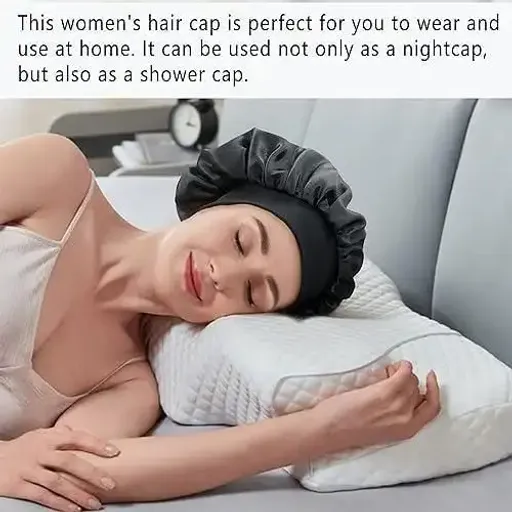 Bonnet Africain De Nuit - Protection Des Cheveux Bouclés, Crépus Et Tressés thumbnail 2