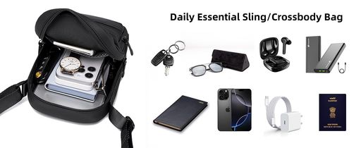 Sac bandoulière semi-structuré à fermeture zippée pour usage quotidien thumbnail 2