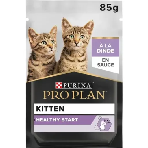 Pro Plan Kitten Healthy Start Dinde En Sauce (85gx10) thumbnail 1