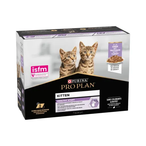 Pro Plan Kitten Healthy Start Dinde En Sauce (85gx10) thumbnail 2