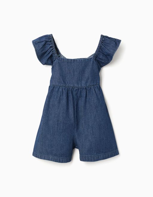 Denim Skort With Front Pleats For Girls thumbnail 1
