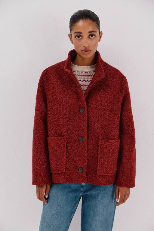 Veste Courte En Tissu Doux thumbnail 2