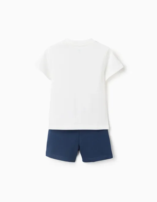 Cotton T-shirt And Shorts With Mickey Print For Baby Boys thumbnail 2