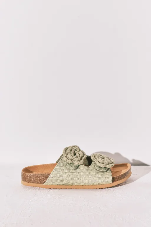 Sandales Bio En Raphia Fleur Crochet thumbnail 2