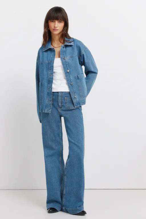Veste En Jean Oversize thumbnail 2