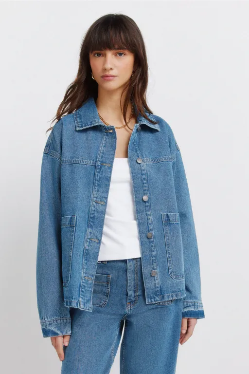 Veste En Jean Oversize thumbnail 3