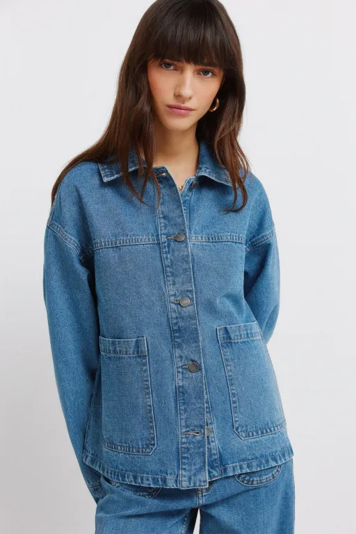 Veste En Jean Oversize thumbnail 1