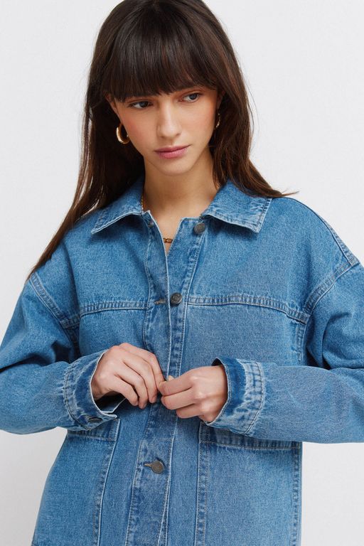 Veste En Jean Oversize thumbnail 4