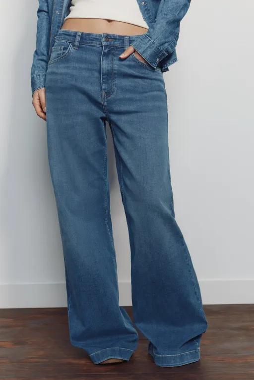 Jean Taille Haute À Jambes Larges thumbnail 2