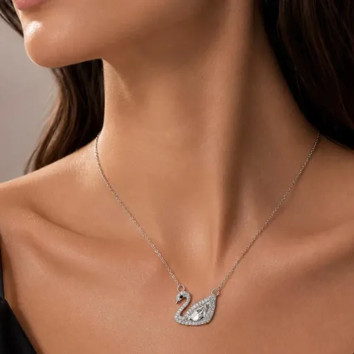 Collier Argenté Aurea Swan Lumière thumbnail 1