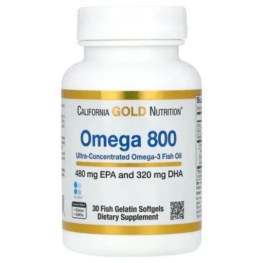Omega 800 Huile De Poisson De Qualité Pharmaceutique - 80 % Epa/dha - Forme Triglycéride - 1000 Mg  thumbnail 1