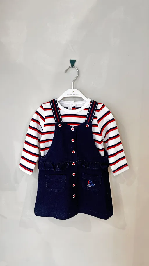Robe Salopette En Denim Avec T-shirt Octaz thumbnail 1