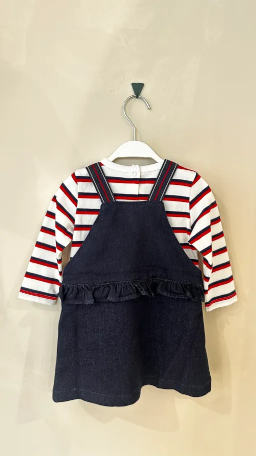 Robe Salopette En Denim Avec T-shirt Octaz thumbnail 2