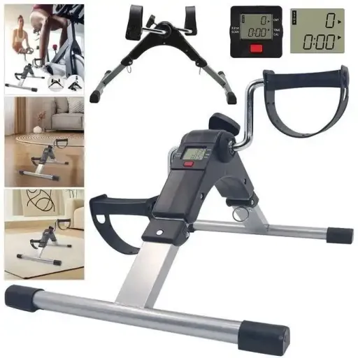 Mini Pédalier D'exercice Portable — Pour Bras Et Jambes Avec Écran Lcd thumbnail 2