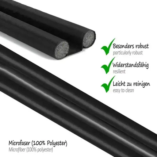 Bas De Porte Double Isolant, 90 Cm, Noir thumbnail 3