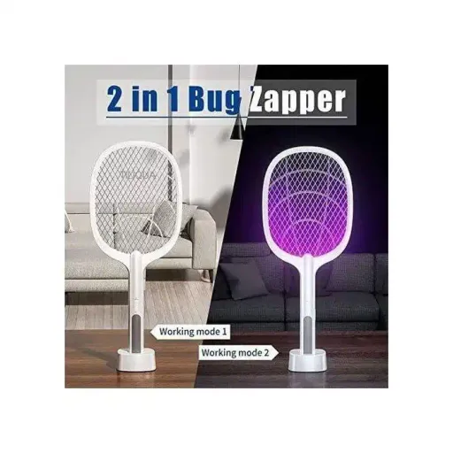 Raquette Anti-moustiques Avec Lampe Uv - Couleur Et Design Aléatoires thumbnail 3