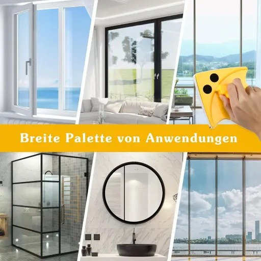 Nettoyeur De Vitres Magnétiques, Essuie-glace Magnétique Double Face thumbnail 4
