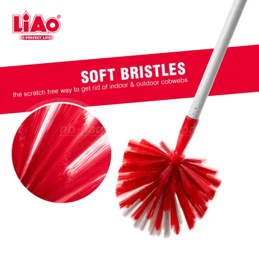 Brosse De Nettoyage À Long Manche En Plastique Pour Le Nettoyage Des Coins, 95/175 Cm thumbnail 1