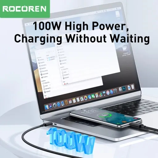 Câble Usb-c 100w – Usb-c Vers Usb-c Pd 20v 5a Qc 4.0 Charge Rapide 3 Mètre thumbnail 3