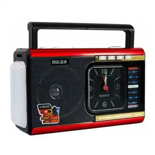 Radio Portable M-40 – Rechargeable, Mp3, Usb, Sd, Aux, Tf, Fm/am/sw, Lampe De Poche Et Horloge thumbnail 1