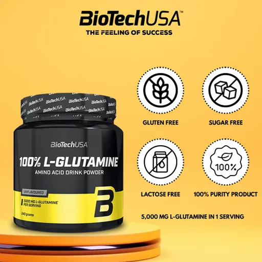 L-glutamine Pure En Poudre – Goût Neutre thumbnail 2
