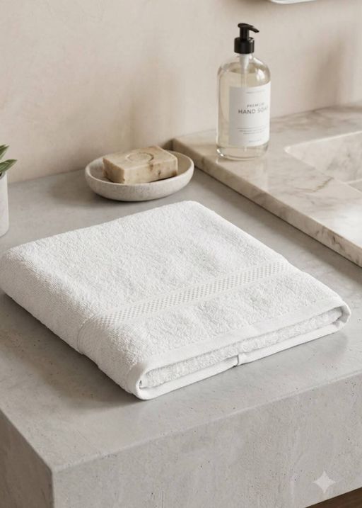 1 Serviette De Bain Douceur Absolue – 100% Coton – Couleurs Aléatoires thumbnail 2