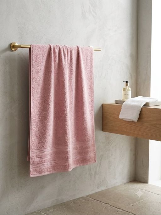 1 Serviette De Bain Douceur Absolue – 100% Coton – Couleurs Aléatoires thumbnail 3